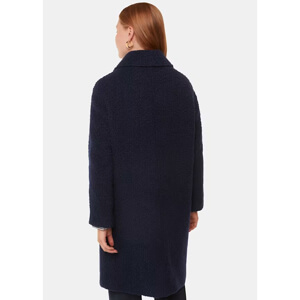 Whistles Navy Romy Boucle Coat